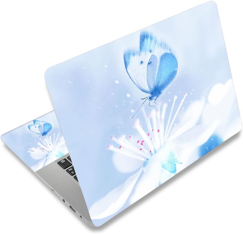 Laptop Skin Sticker Decal,12" 13" 13.3" 14" 15" 15.4" 15.6 inch Laptop Skin Sticker Cover Art Decal Protector Notebook PC (Dreamy Butterfly)